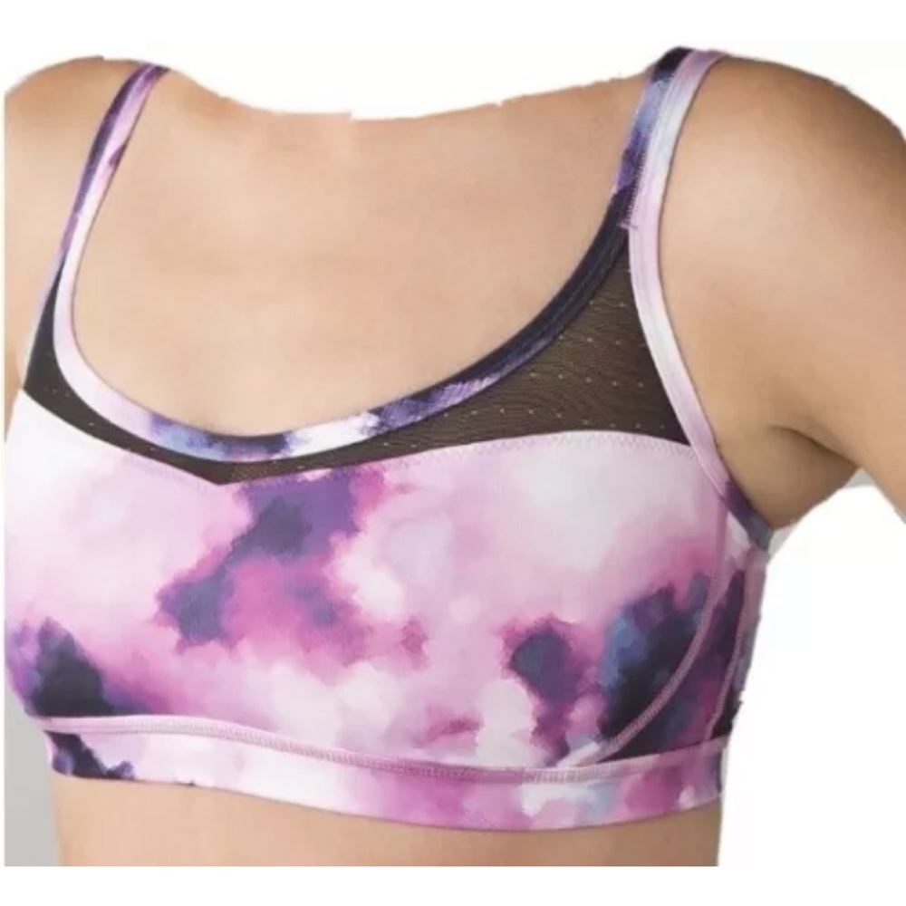 Lululemon Sweaty Endeavor Blooming Pixie Multi sports bra  6